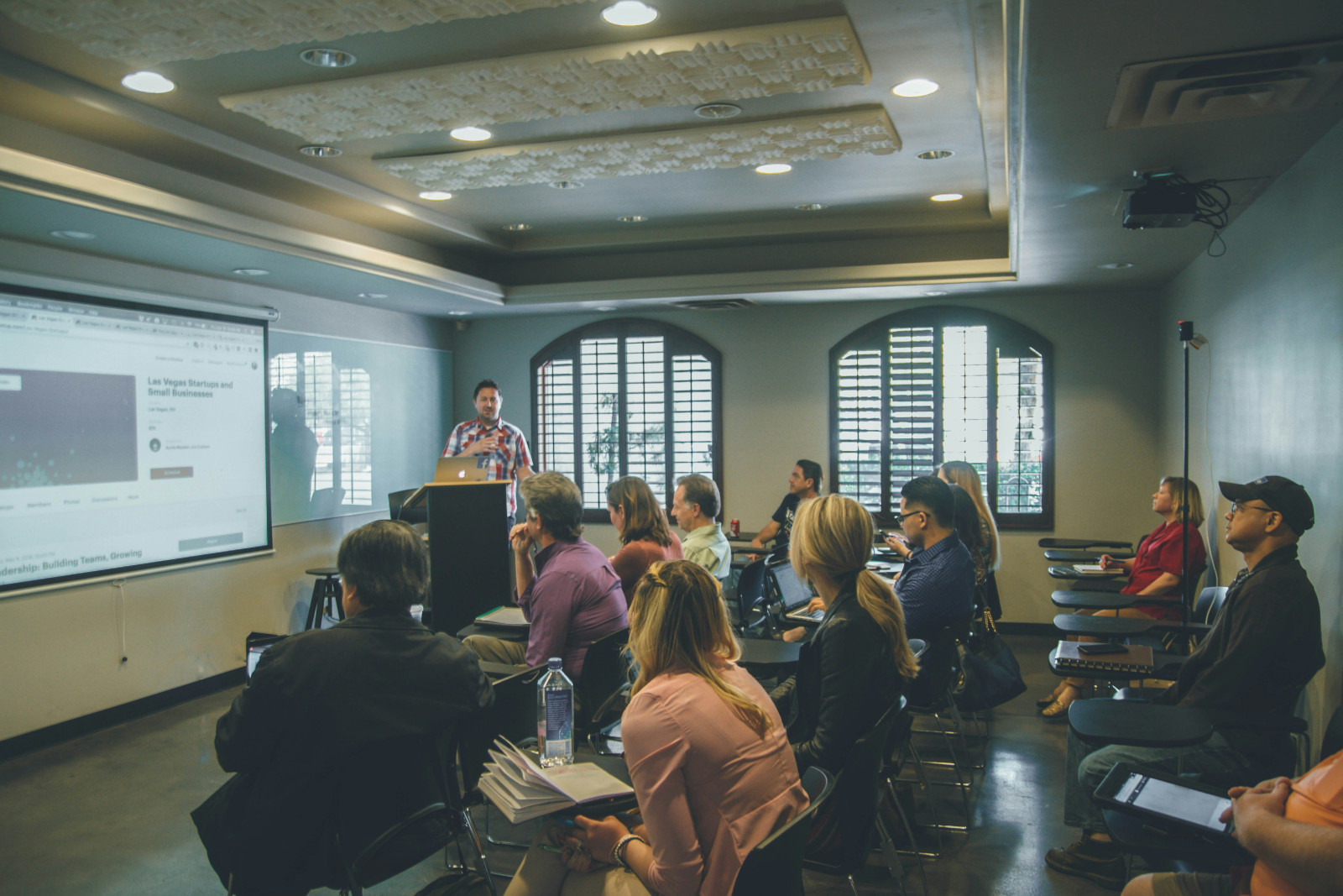Corporate English training classroom session